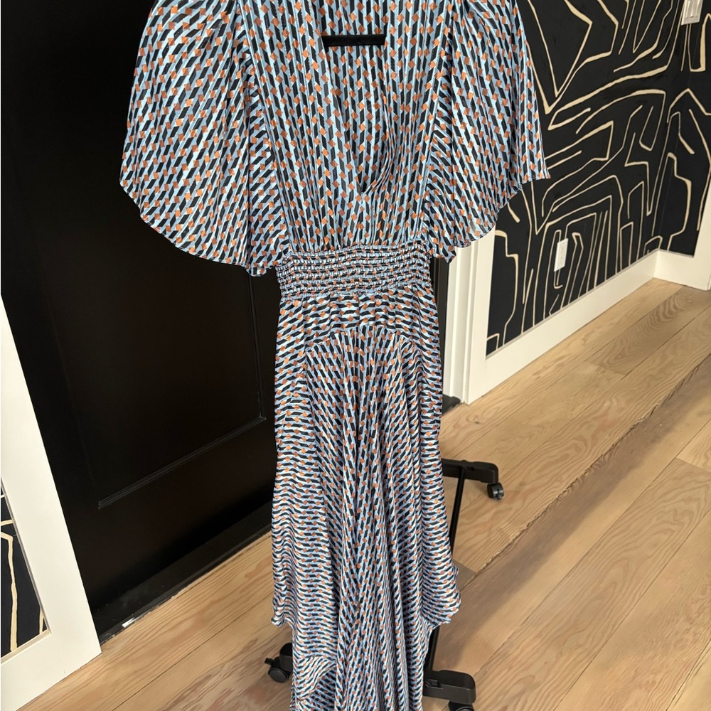 Elegant Patterned Women's Dress comes with matching slip dress underneath